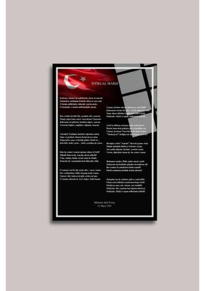 Makam Atatürk Portresi Istiklal Marşı ve Gençliğe Hitabe 3 Lü Set Cam Tablo modelleri