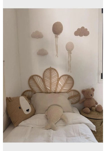 Teddy Balon 5'li Dekoratif Duvar Süsü, Çocuk Odası Dekorasyonu, Uçan Balon Set fiyatları