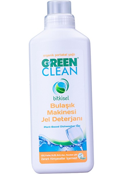 2 Adet Green Clean Bulaşık Makinası Deterjanı 1 L