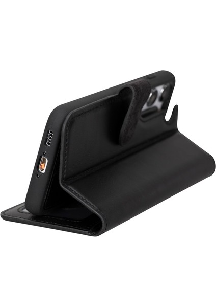 Samsung Galaxy S23 Uyumlu Deri Cüzdanlı Kılıf Rst1 Siyah fiyatları
