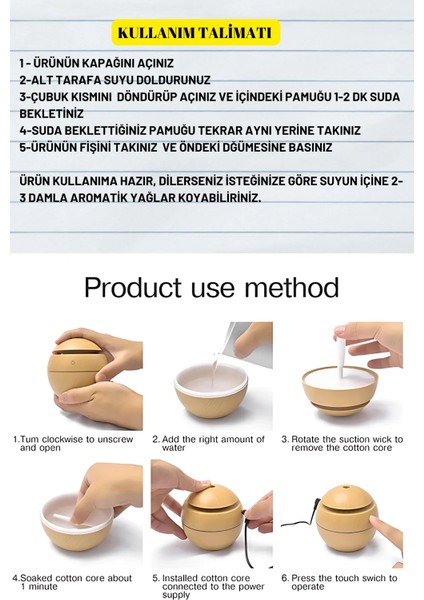 Mini Ahşap 130 ml Aromaterapi Hava Nemlendirici Difüzör Buhar Makinesi fiyatları