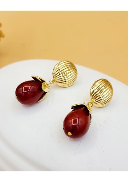 Kızıl Işıltılı Gold Küpe fiyatları