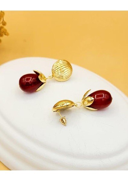 Kızıl Işıltılı Gold Küpe fırsatları