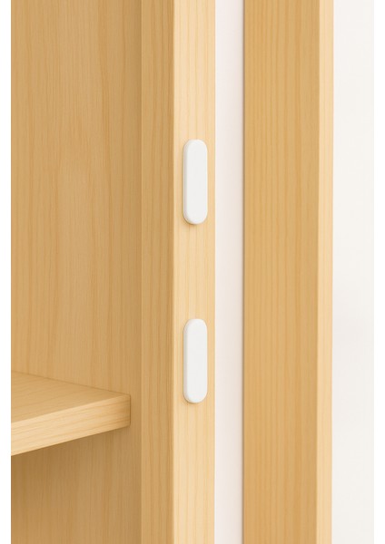 30'lu Yapışkanlı Beyaz Eva Dolap Çekmece Kapağı Ses Stoperi Tamponu Koruyucu Engelleyici 22 mm Oval fiyatları