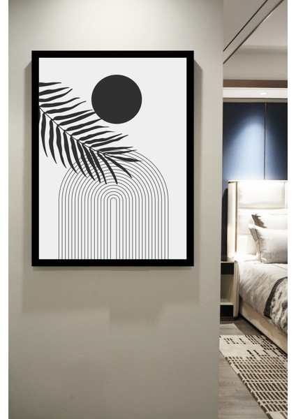 Siyah - Beyaz Bahem Stil Dekoratif Çerçevesiz 'lü Set Mdf Tablo modelleri