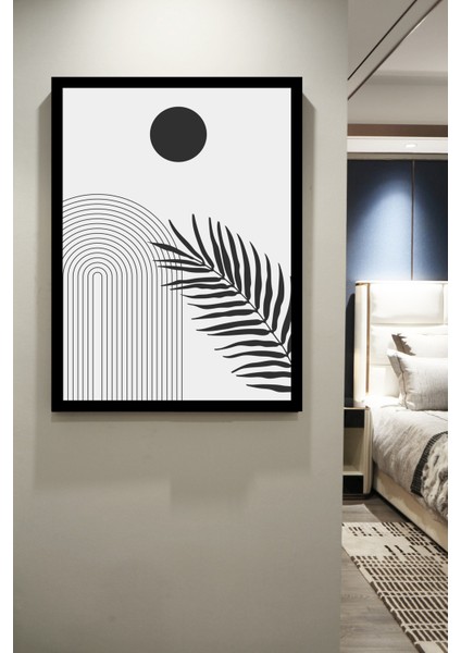 Siyah - Beyaz Bahem Stil Dekoratif Çerçevesiz 'lü Set Mdf Tablo fırsatları