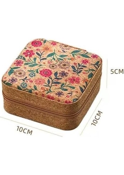 Dikiş Kutusu - Vintage Fermuarlı Çiçekli Seyahat- Yolculuk Için Taşınabilir modelleri