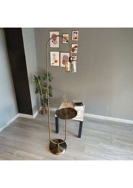 Lille Bal Rengi Cam Lambader Modern Dekoratif Metal Oturma Odası Çalışma Odası Zemin Lambası fırsatları