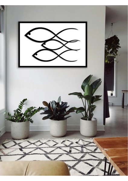 Balık Sanatı Dekorartif Mdf Tablo