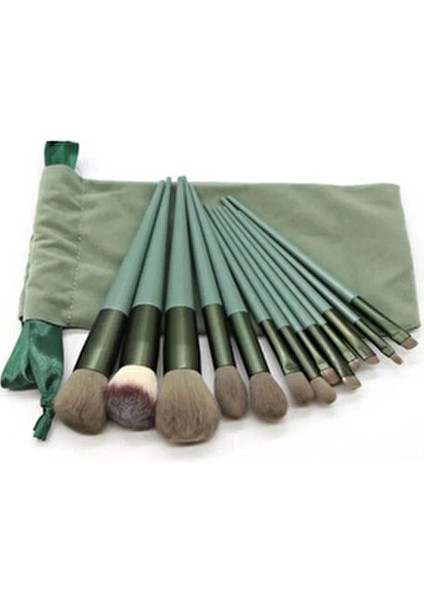 Özel Fix Keseli 13'lü Yeşil Fırça Seti