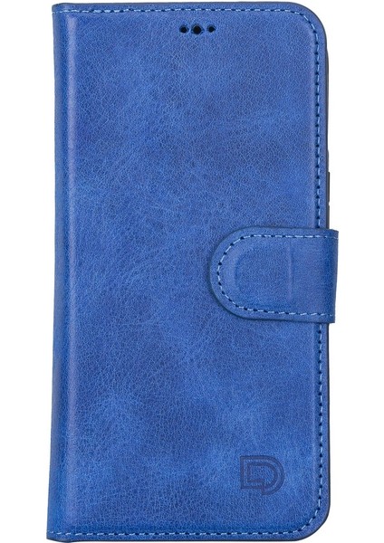 Apple iPhone 13 Pro Max Uyumlu Deri Cüzdanlı Kılıf Okyanus Mavi fiyatları