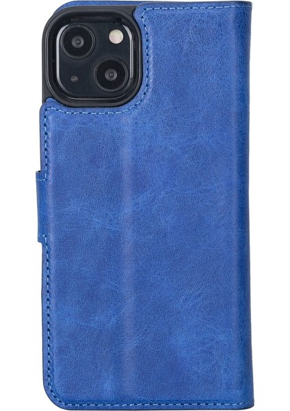 Apple iPhone 13 Pro Max Uyumlu Deri Cüzdanlı Kılıf Okyanus Mavi modelleri