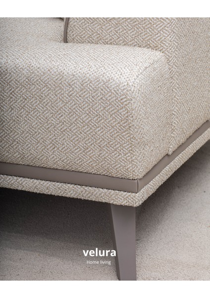 Aden Sırt Mekanizmalı Üçlü Kanepe & 3'lü Koltuk