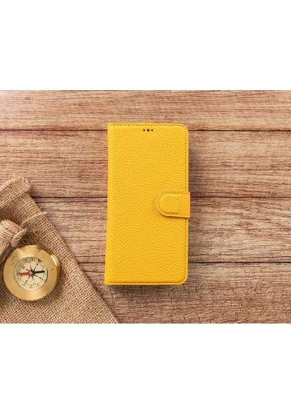 Apple iPhone 11 Pro Max Uyumlu Deri Cüzdanlı Kılıf FL12 Sarı fırsatları