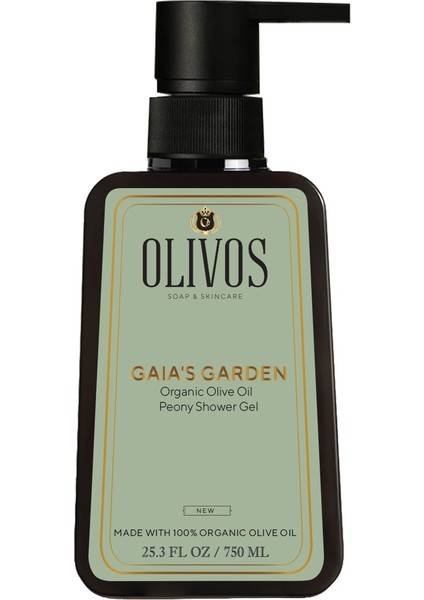 %100 Doğal Şakayık Kokulu Zeytinyağlı Banyo ve Duş Jeli Kuru Cilt Nemlendirici ve Besleyici 750 ml