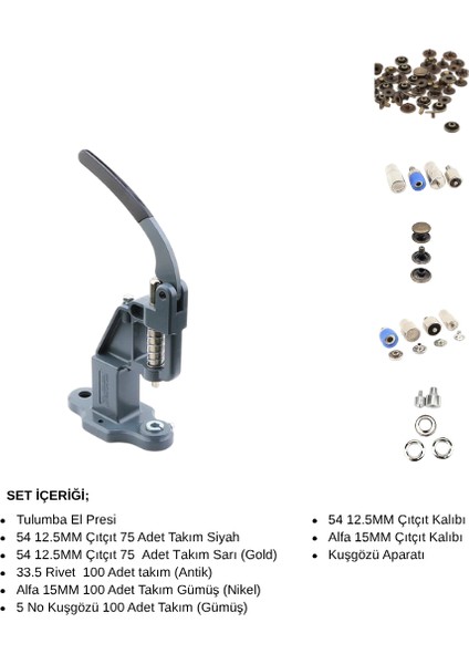 Çıtçıt Tulumba Press Full Set Kampanya