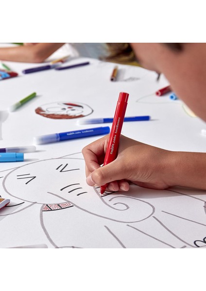 Jumbo Süper Yıkanabilir Keçeli Boya Kalemi 30’lu (Sert Kutu) modelleri