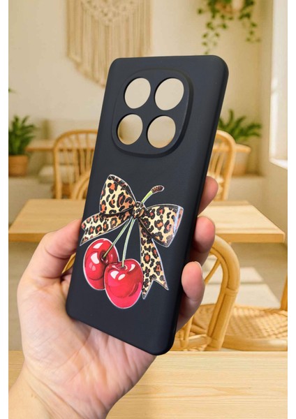 Xiaomi Redmi Note 14 Pro 5g Uyumlu Kiraz Leopar Fiyonk Desenli Silikon Darbe Emici Rubber Kılıf fırsatları