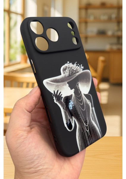 iPhone 17 Pro Max Uyumlu Lady Silikon Darbe Emici Klasik Korumalı Rubber Kılıf modelleri