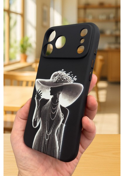 iPhone 17 Pro Max Uyumlu Lady Silikon Darbe Emici Klasik Korumalı Rubber Kılıf fırsatları