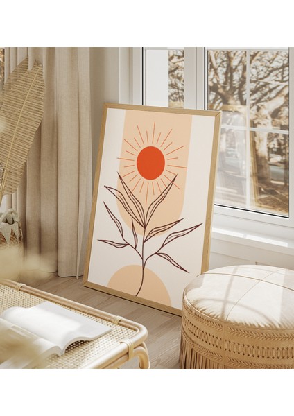 Güneşin Ahengi Soyut Çerçeve Görünümlü 3'lü Set Mdf Tablo fiyatları