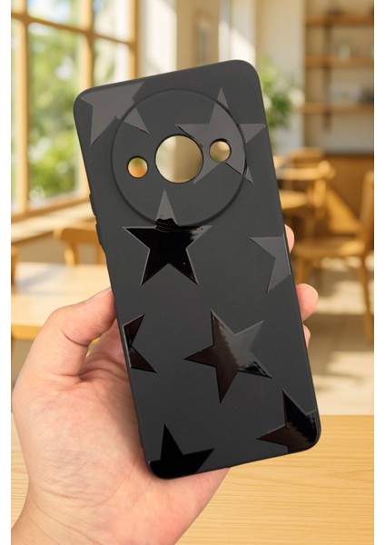Xiaomi Redmi A3 Uyumlu Star Silikon Darbe Emici Klasik Korumalı Rubber Kılıf