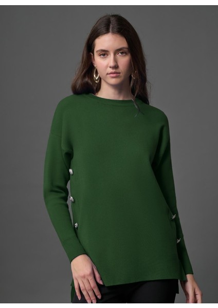 Bisiklet Yaka Düz Nefti Kadın Tunik M1MZ1030240013 fiyatları