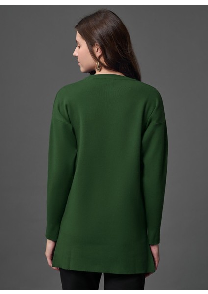 Bisiklet Yaka Düz Nefti Kadın Tunik M1MZ1030240013 fırsatları