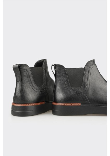 Siyah Deri Erkek Günlük Bot fırsatları