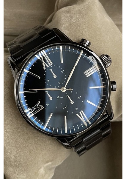 Siyah Spor ve Modern Tarz Erkek Kol Saati Metal Kordon Erkek Arkadaşa Sevgiliye Hediye Özel Kutulu modelleri