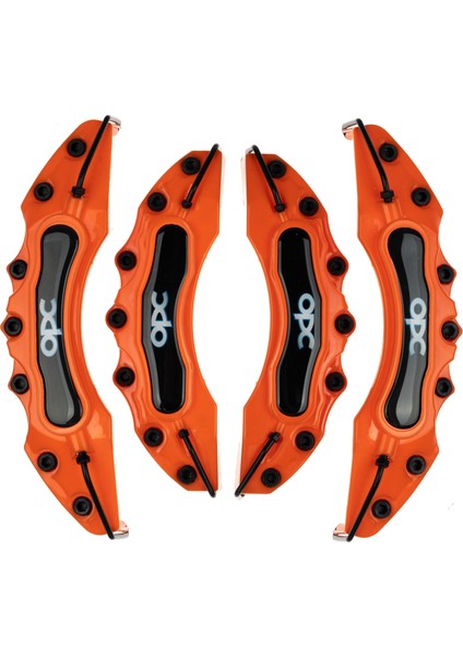 Turuncu Opc 4'lü Kaliper Seti Yapıştırma Logolu