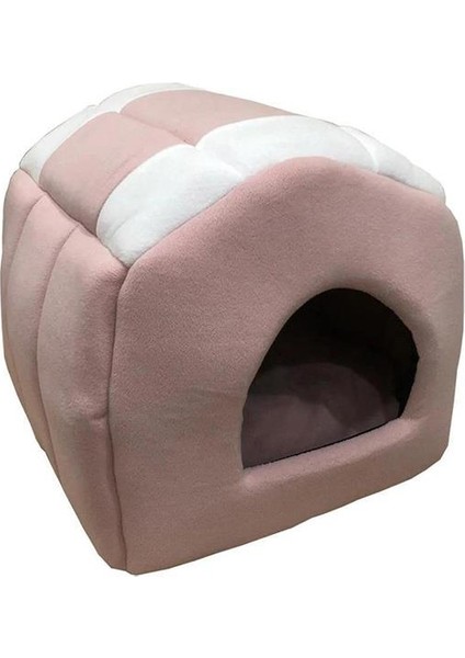 Kedi ve Küçük Köpek Kulübesi Pembe 40X40X38CM