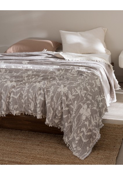 Fabrice Çift Kişilik %100 Pamuk Yatak Örtüsü - Vizon fiyatları