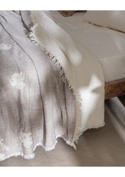 Fabrice Çift Kişilik %100 Pamuk Yatak Örtüsü - Vizon fırsatları