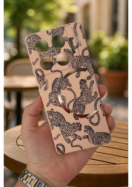 Infinix Gt 20 Pro -Uyumlu Leopar Desenli Silikon Darbe Emici Klasik Korumalı Rubber Kılıf