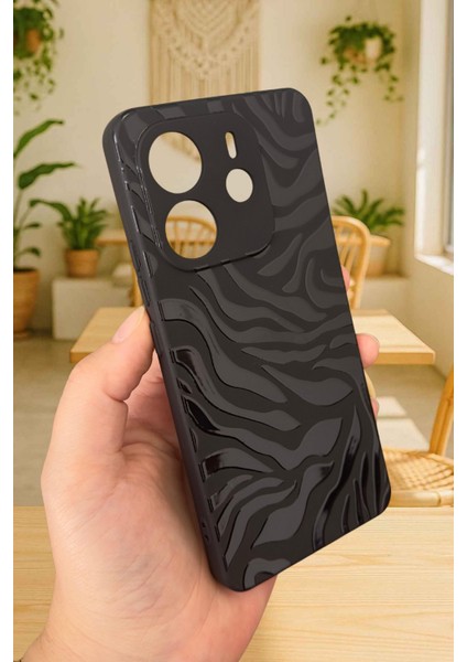 Xiaomi Redmi Note 14 Zebra Desenli Silikon Darbe Emici Klasik Korumalı Rubber Kılıf modelleri