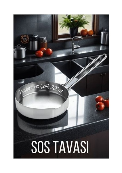 Çelik 20 cm Sos Tavası Martorano Design