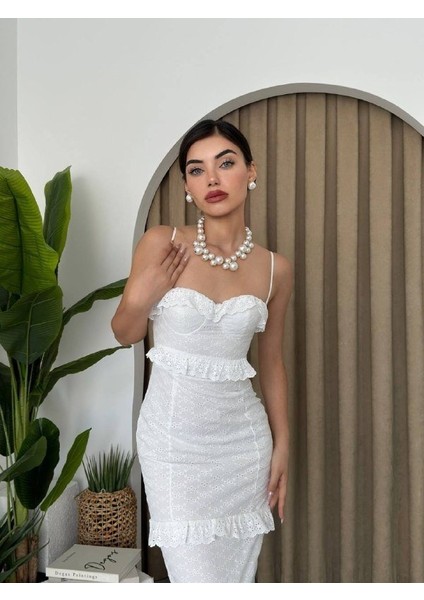 Lere Ip Askılı Elbise