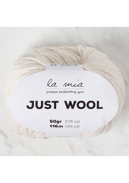 La Mia Just Wool Krem El Örgü Ipi - LT018 - 34183