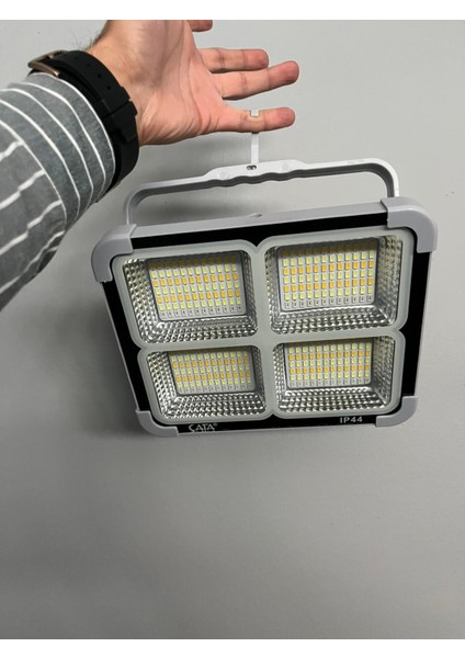 Miami Taşınabilir Solar Projektör IP44 Güneş Enerjili 3 Renk Modu Dimmerli ve Şarjlı LED Işık fiyatları