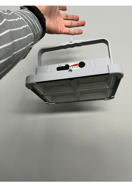 Miami Taşınabilir Solar Projektör IP44 Güneş Enerjili 3 Renk Modu Dimmerli ve Şarjlı LED Işık fırsatları