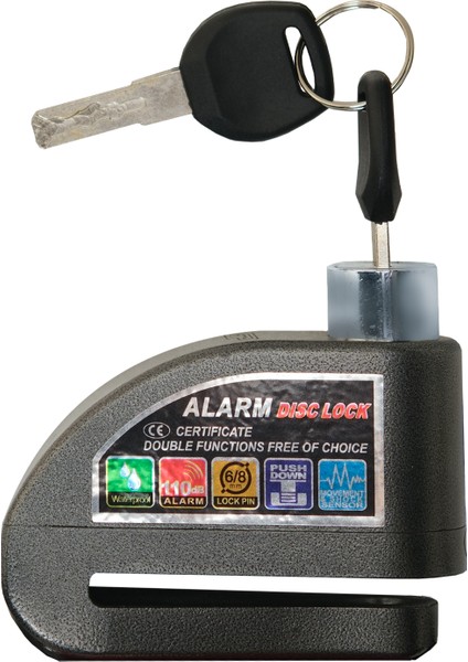 DSK003 Universal Alarmlı Motosiklet Disk Kilidi Gri fırsatları