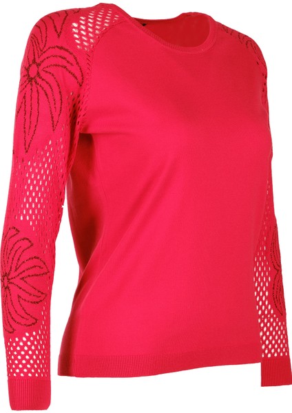 Minimalist Nakışlı Uzun Kol Kadın Kazak - Günlük & Özel Gün fiyatları