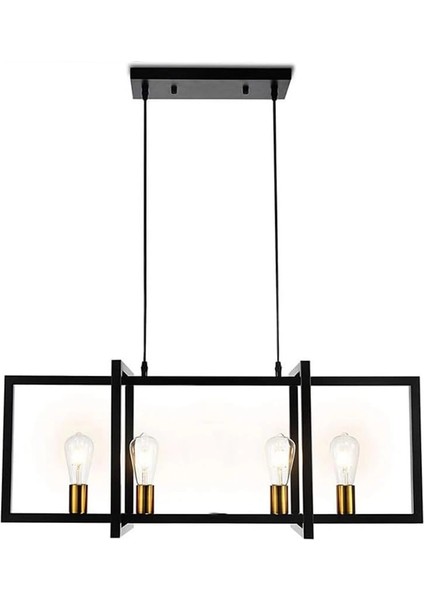 Farm 4'lü Siyah Sarkıt Avize