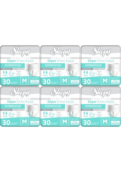 Hasta Bezi Yetişkin Emici Külot M - Orta - Medium 180 Adet (6pk*30)