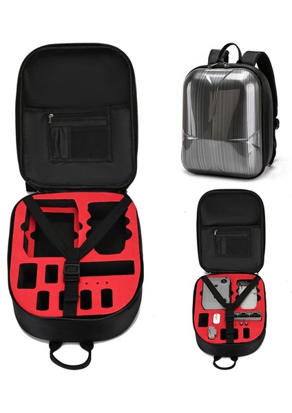 Djı Mini 2 Drone Taşıma Çantası Için Bkano Sert Kabuklu Taşınabilir Darbeye Dalı Saklama Çantası - Kırmızı Astar (Yurt Dışından)