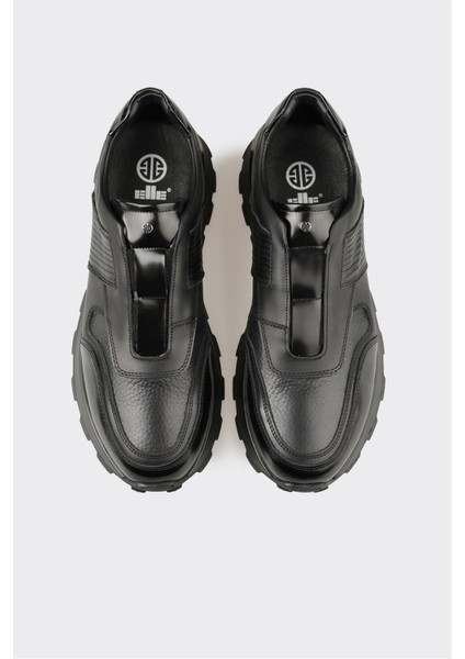 Siyah Deri Erkek Spor Ayakkabı fırsatları