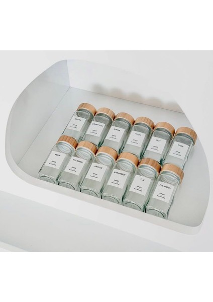 12'li Bambu Kabaklı Cam Baharatlık fiyatları