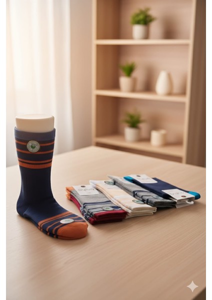 Pamuk Bayan Soket Çorabı, Kışlık, Asorti 36-40 Numara 12 Li Kutu Asorti