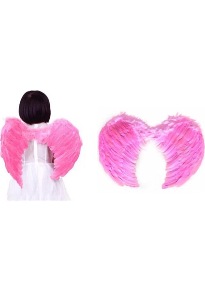 bulurum melek kanadı büyük boy pembe